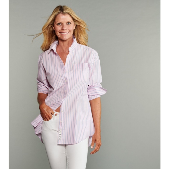 Striped Button-Up Shirt - Picture 1 of 3